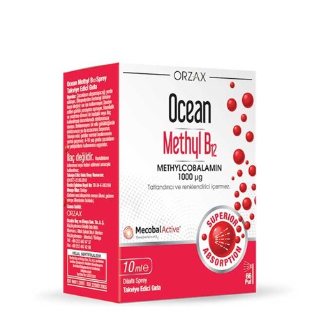 Ocean Methyl B12 10 ml Dilaltı Sprey_Özel Takviyeler
