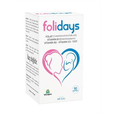 Folidays-Folat İyot B12, B6, D3_Kadın Sağlığı