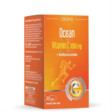 Ocean Vitamin C 1000 mg 30 Tablet_Vitamin ve Mineraller