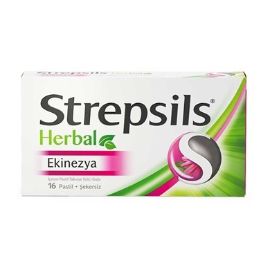 Strepsils Herbal Ekinezya Boğaz Pastili_Bitkisel Ürünler