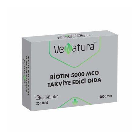 VeNatura Biotin 5000 mcg Takviye Edici Gıda_Vitamin ve Mineraller